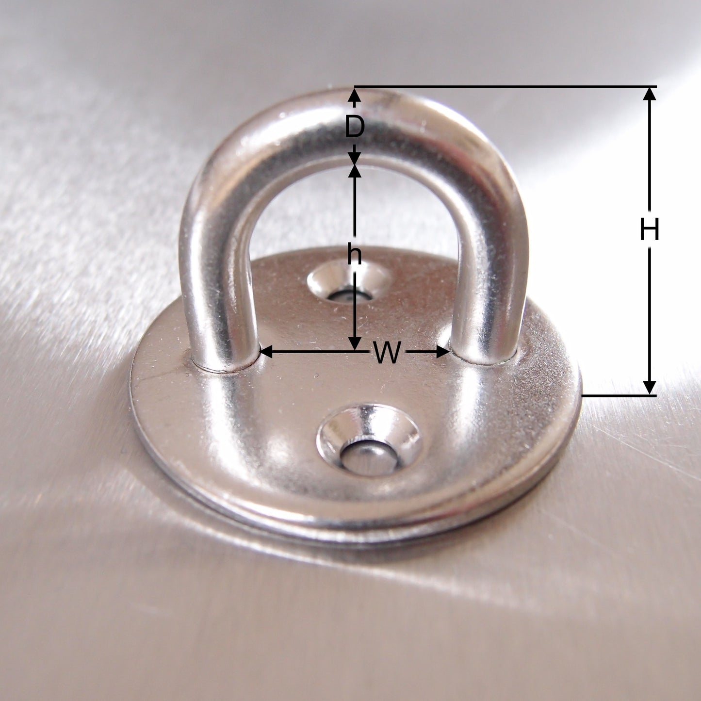 Stainless Steel Two Hole Round Eye Plates 304 AISI