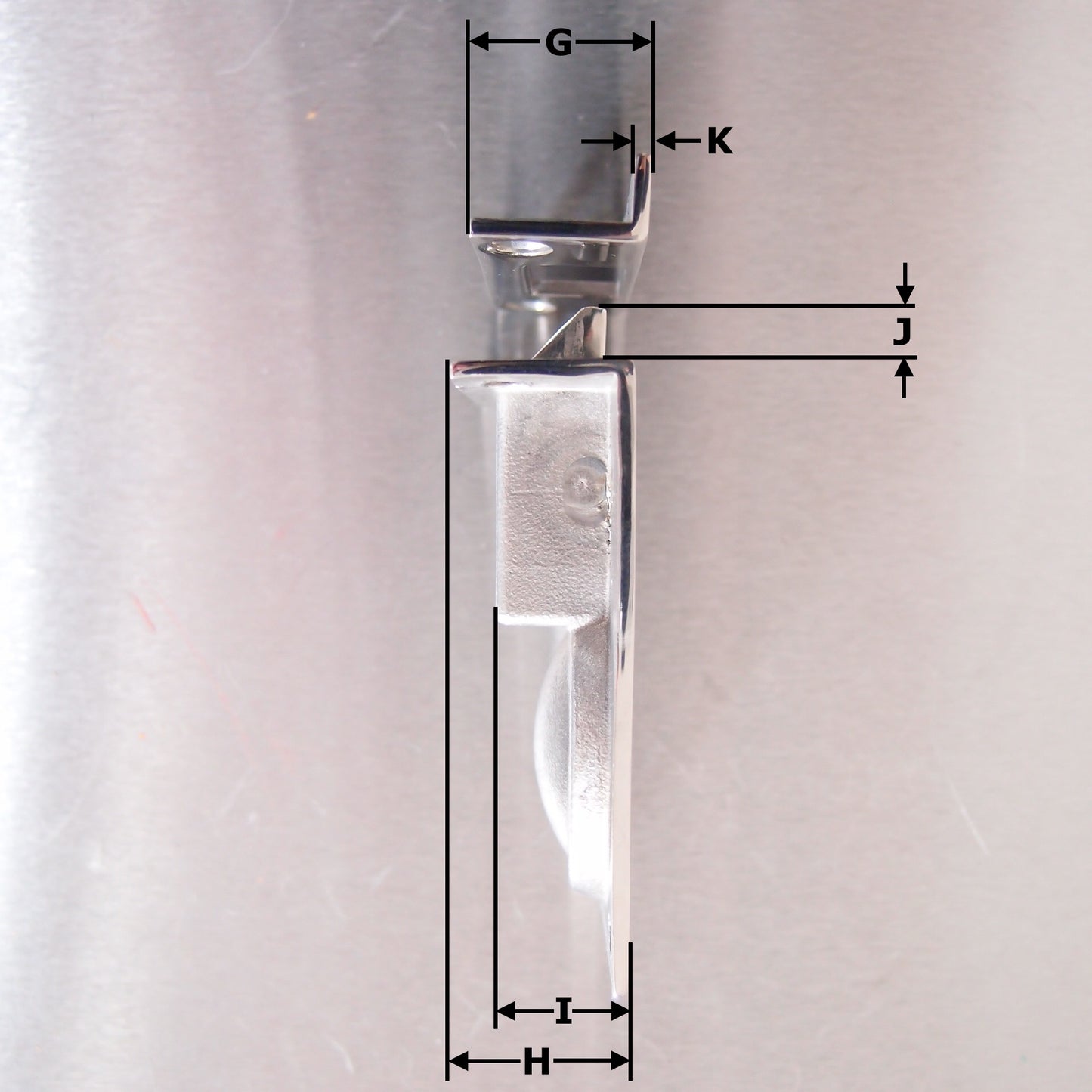 Flush Lifting Pull with Catch and Strike Plate Stainless Steel - AISI316