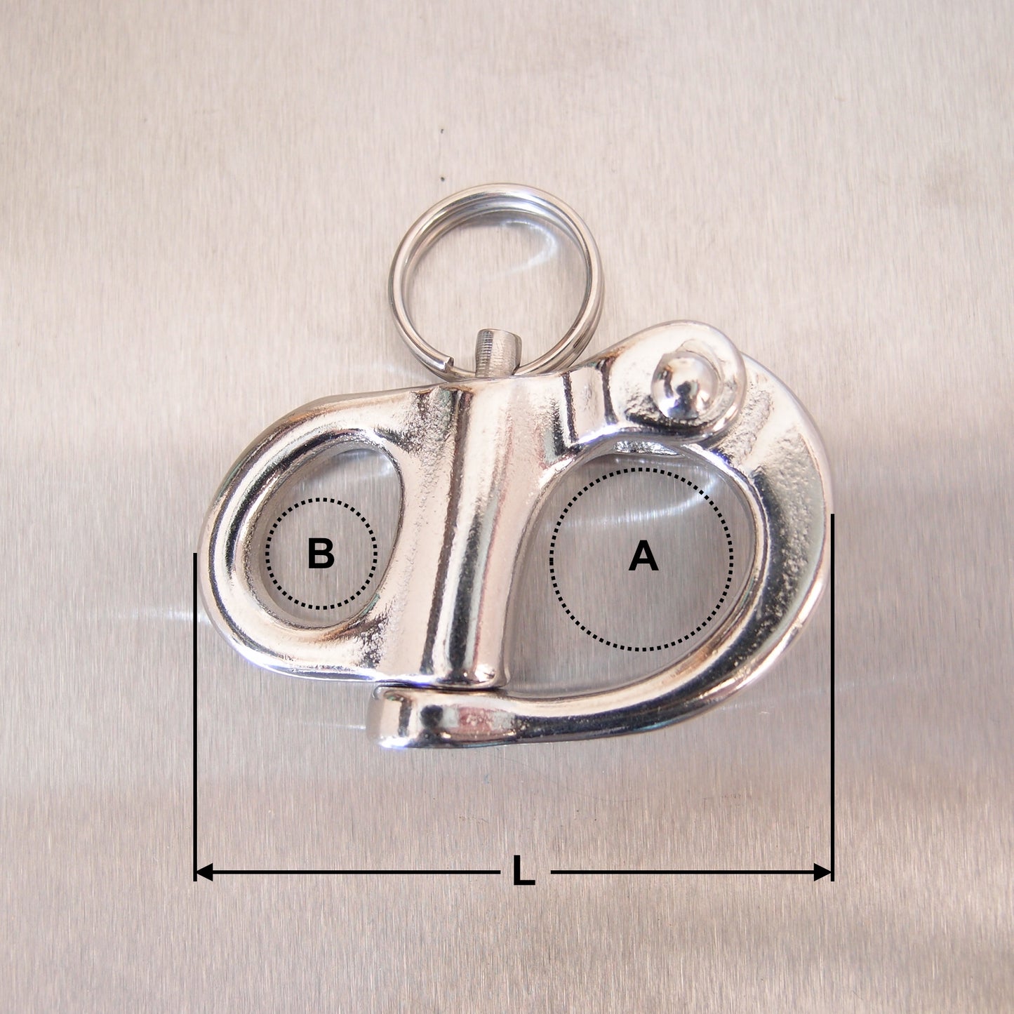 Stainless Steel Fixed Snap Shackles - AISI 316