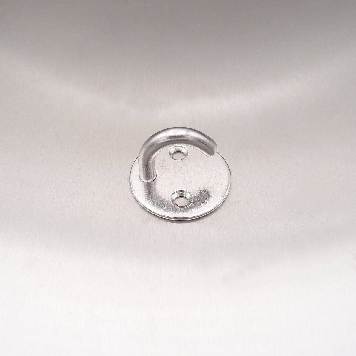 Stainless Steel Two Hole Round Hook On Plate 304 AISI