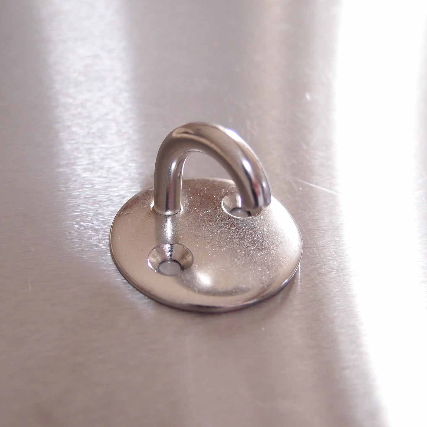 Stainless Steel Two Hole Round Hook On Plate 304 AISI