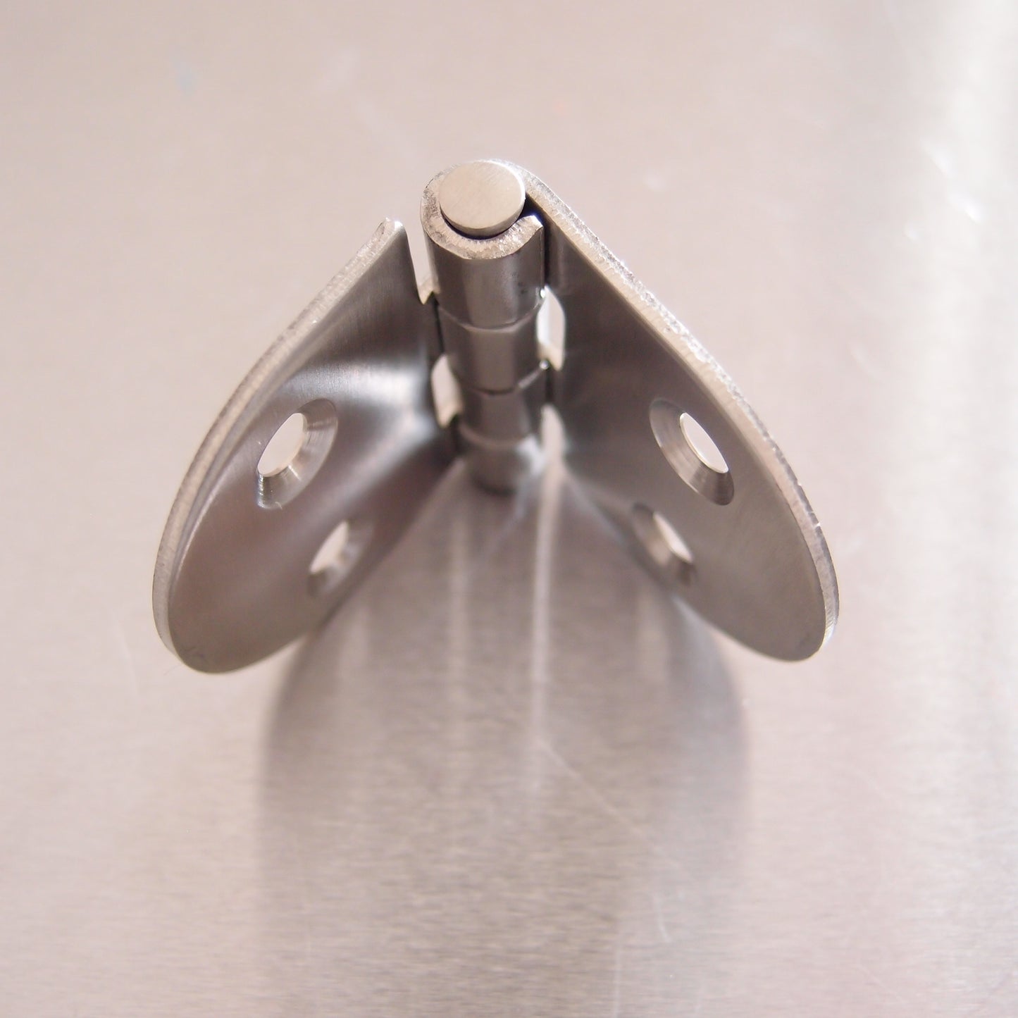 75mm x 40mm Oval Hinge - Stainless steel AISI316 - Satin Finish
