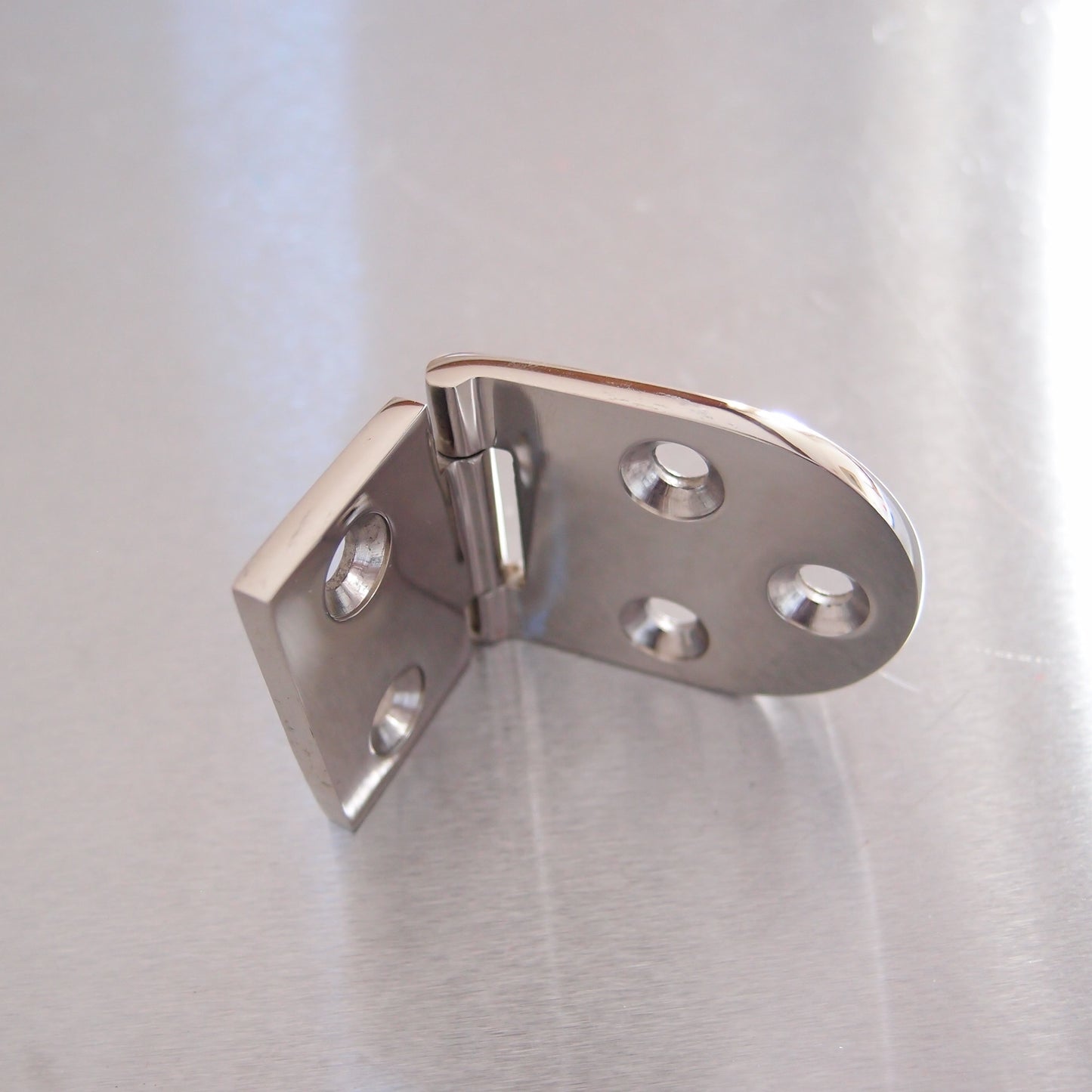 76mm x 40mm Half Oval Hinge Stainless steel AISI 316