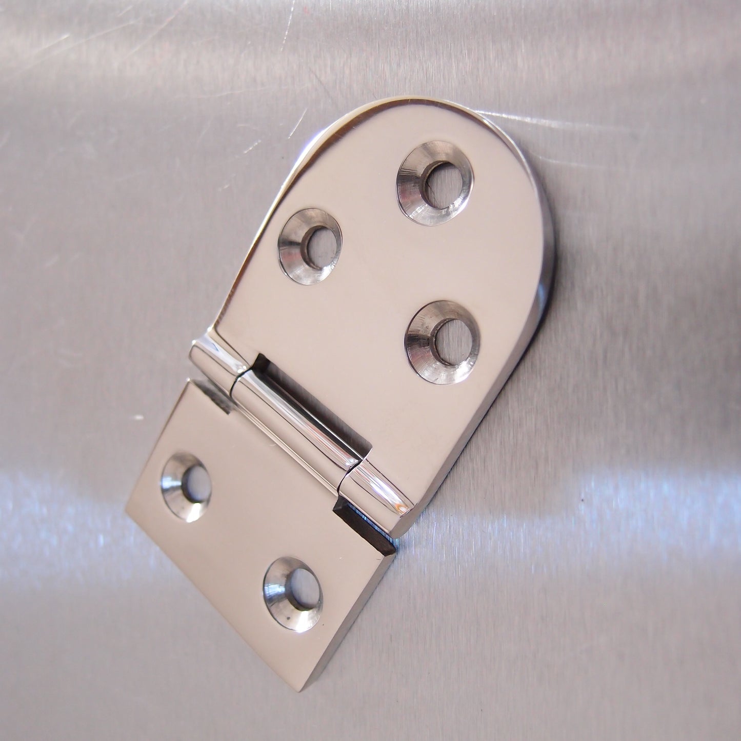 76mm x 40mm Half Oval Hinge Stainless steel AISI 316