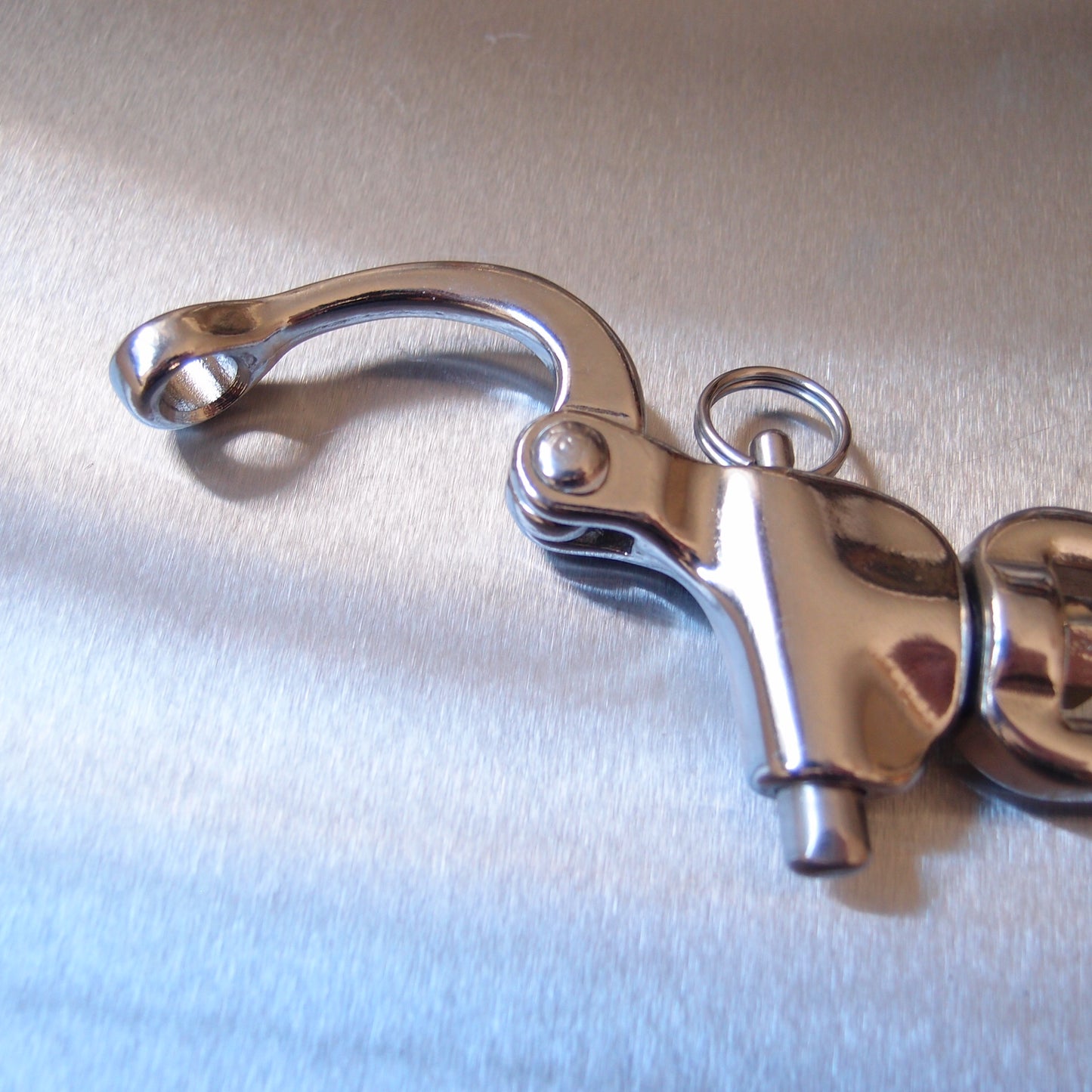 Stainless Steel Jaw Swivel Snap Shackles - with Round Pin - AISI 316