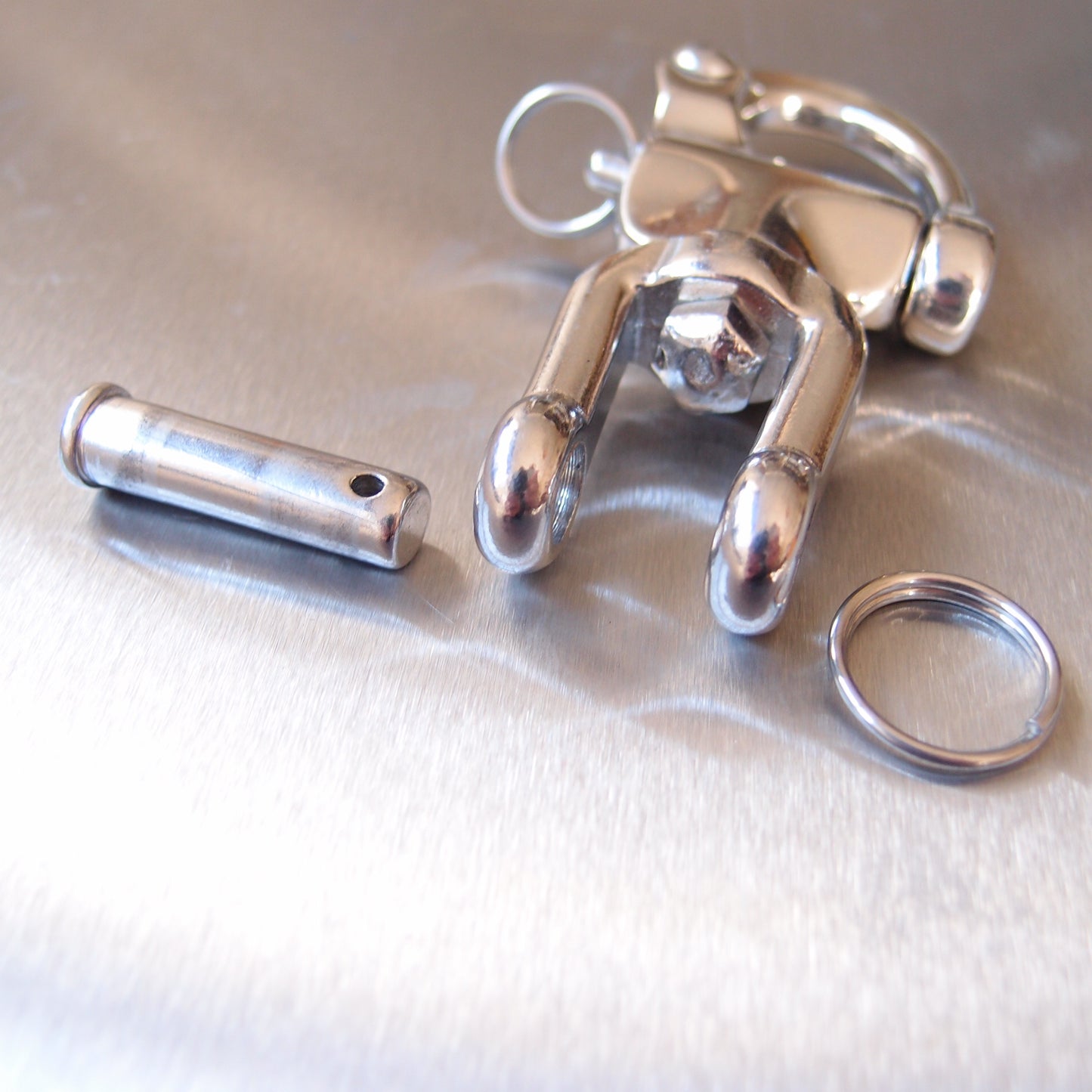 Stainless Steel Jaw Swivel Snap Shackles - with Round Pin - AISI 316