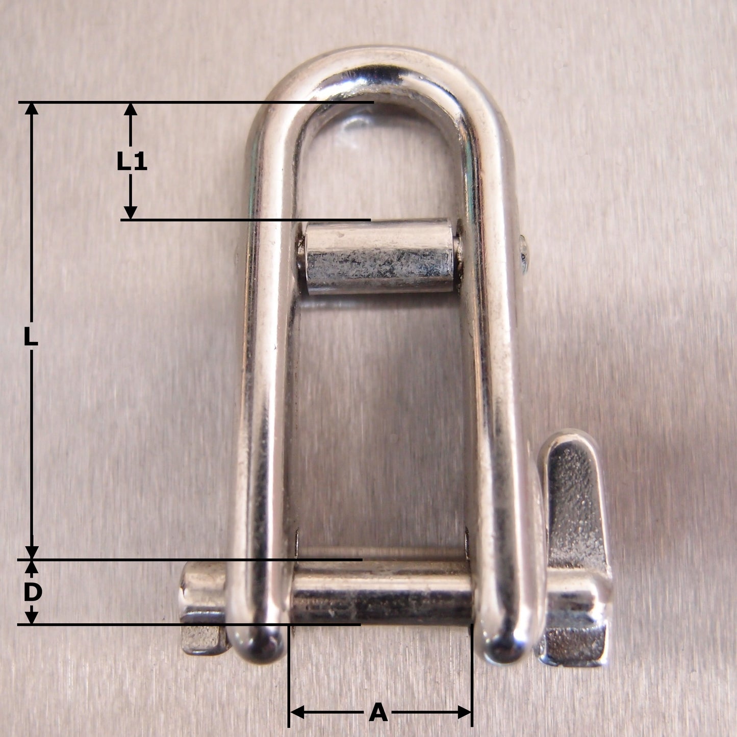 Stainless Steel Key Pin - Double Bar Long Flat - Dee Shackles - AISI 316