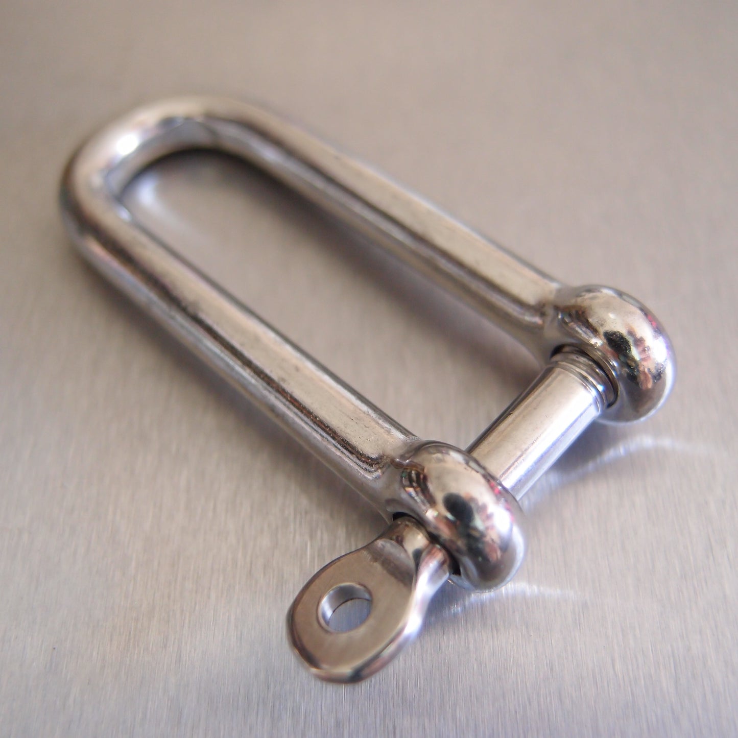 Stainless Steel Long Dee Shackle With Captive Pin - AISI 316
