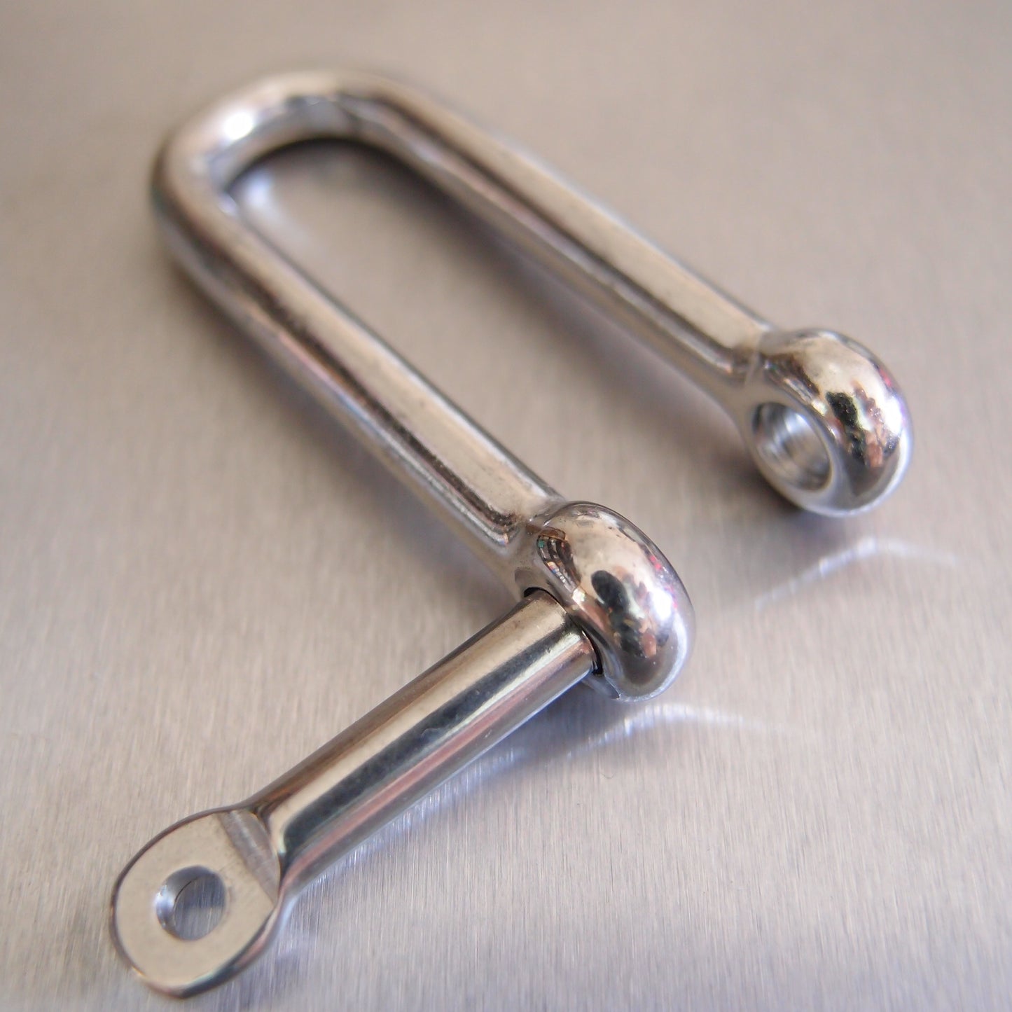 Stainless Steel Long Dee Shackle With Captive Pin - AISI 316