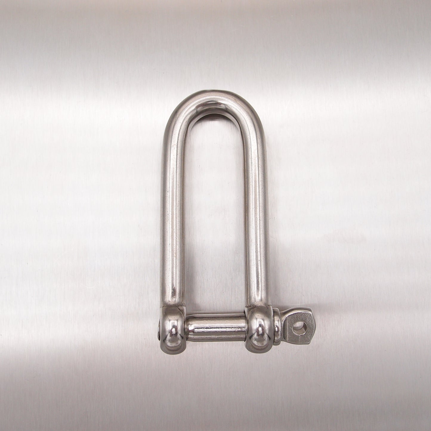 Stainless Steel Long Dee Shackle with Screwed Collar Pin - AISI 316