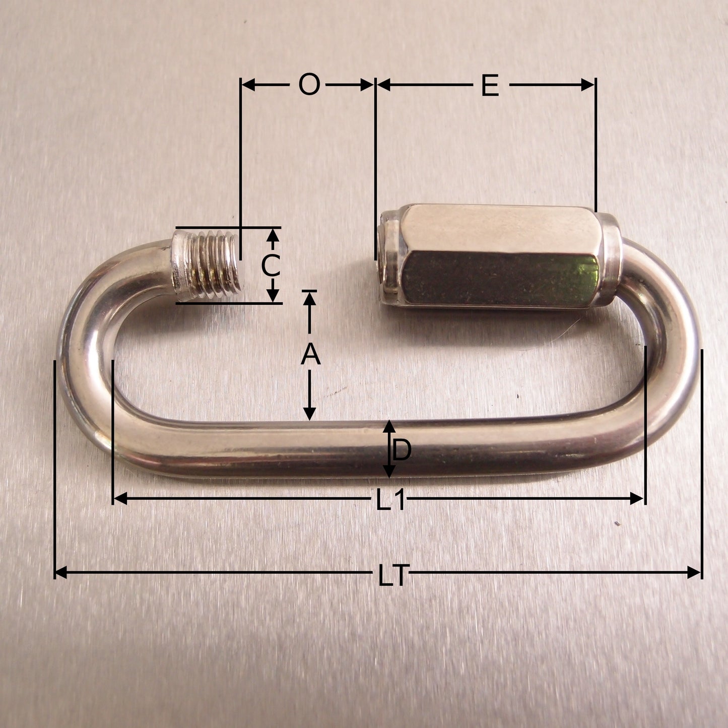 Stainless Steel Long Series Quick Links - AISI 316