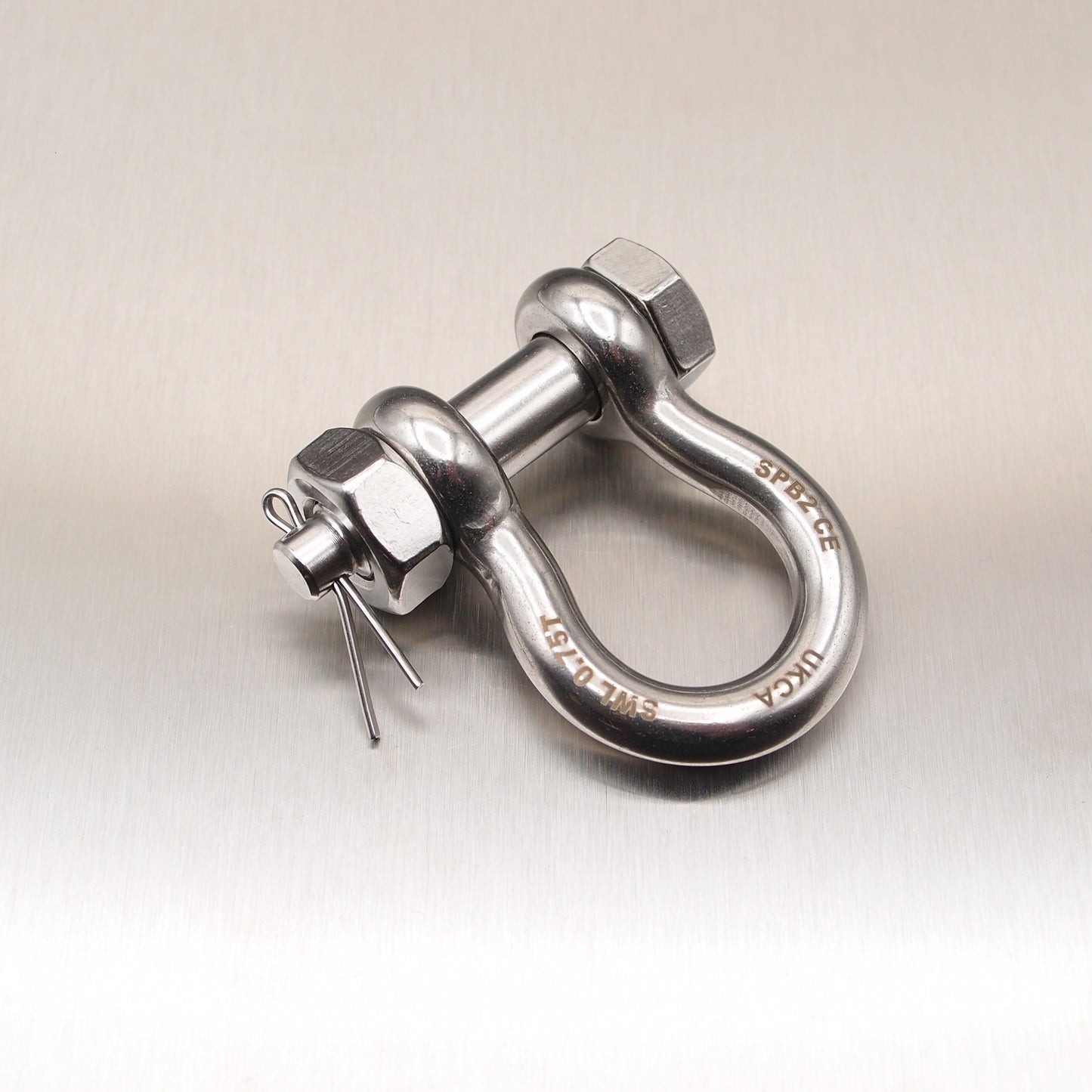 Stainless Steel Load Rated Safety Bow Shackle - AISI 316