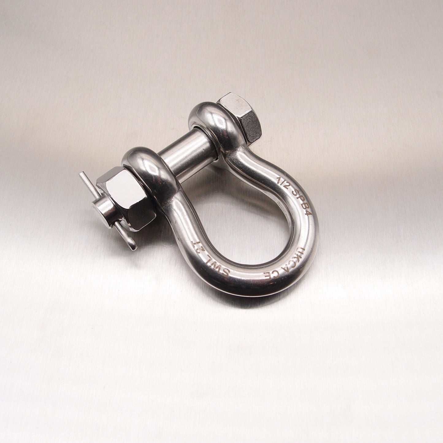 Stainless Steel Load Rated Safety Bow Shackle - AISI 316