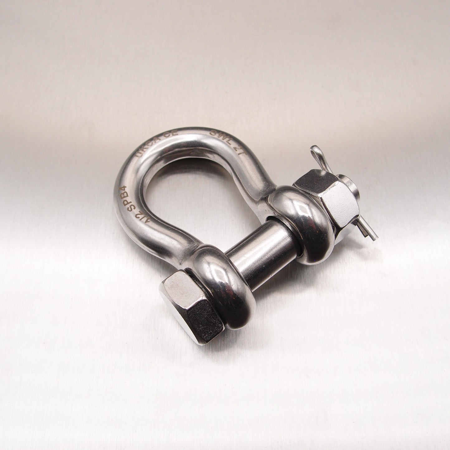 Stainless Steel Load Rated Safety Bow Shackle - AISI 316