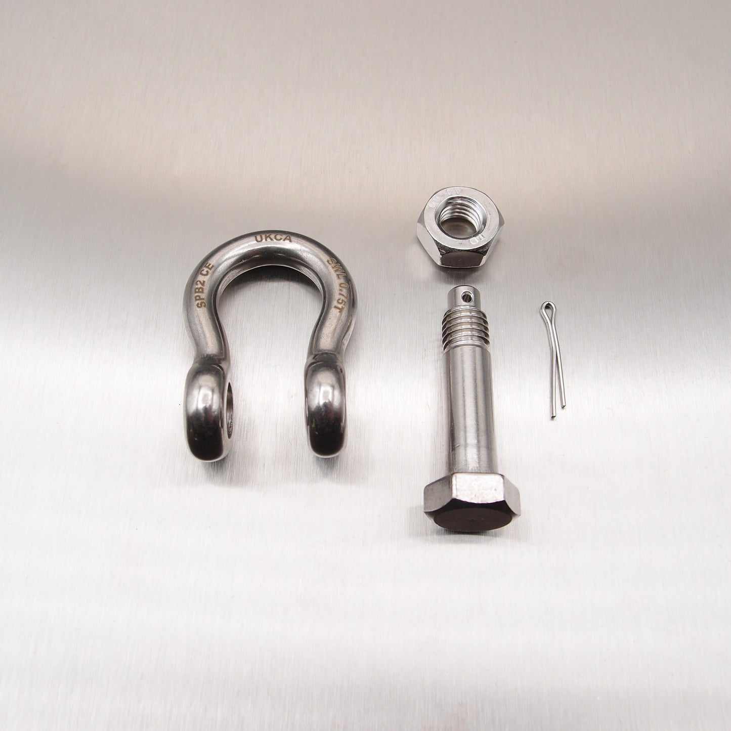 Stainless Steel Load Rated Safety Bow Shackle - AISI 316