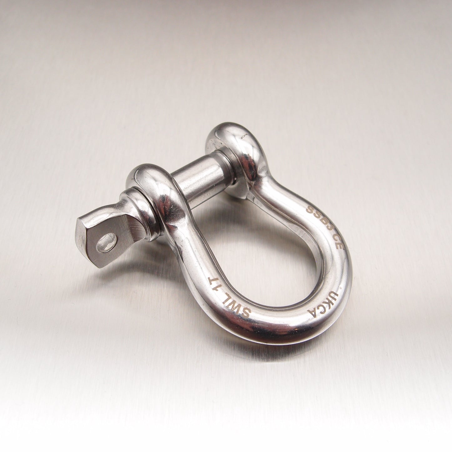 Stainless Steel Load Rated Bow Shackle with Screw Collar Pin - AISI 316
