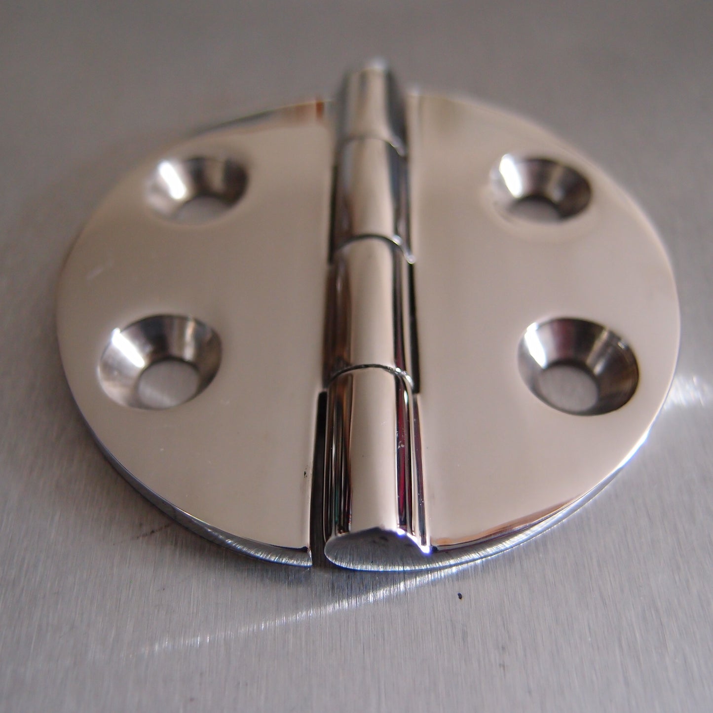 64mm Stainless Steel Round Hinge - 316 Marine grade
