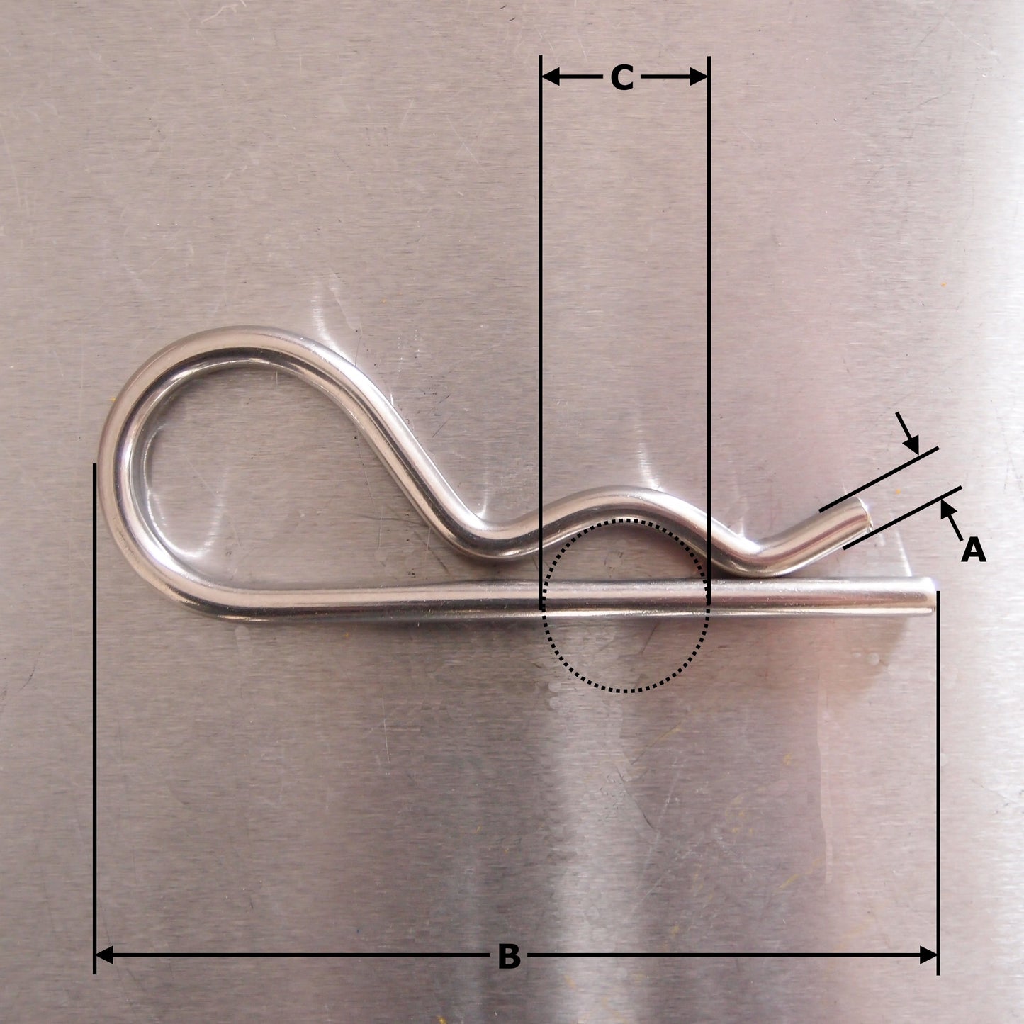R-Clip - Stainless Steel - AISI 316 - Retaining Pin