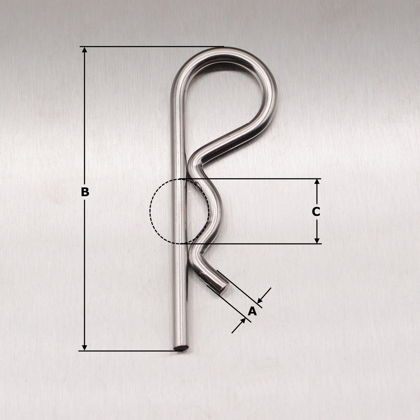 R-Clip - Stainless Steel - AISI 316 - Retaining Pin