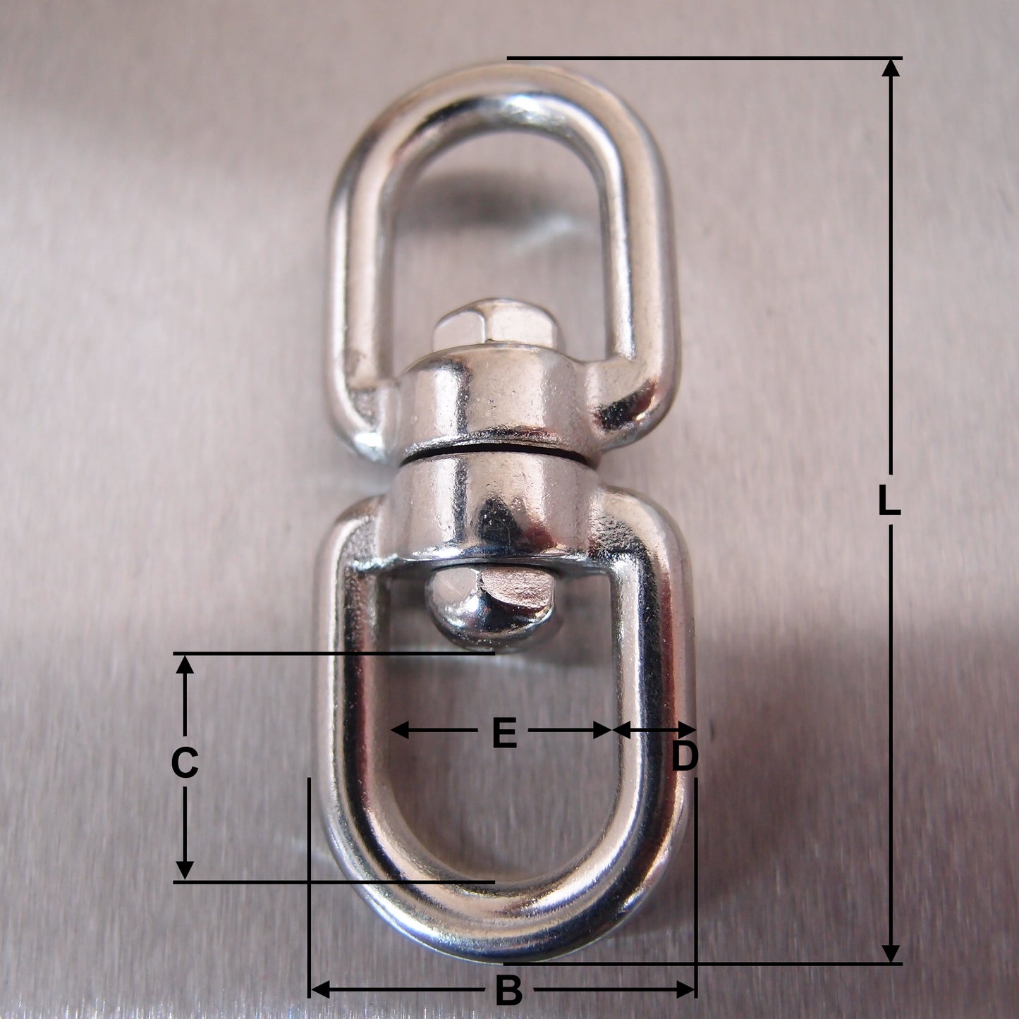Stainless Steel Swivels Eye and Eye - AISI 316