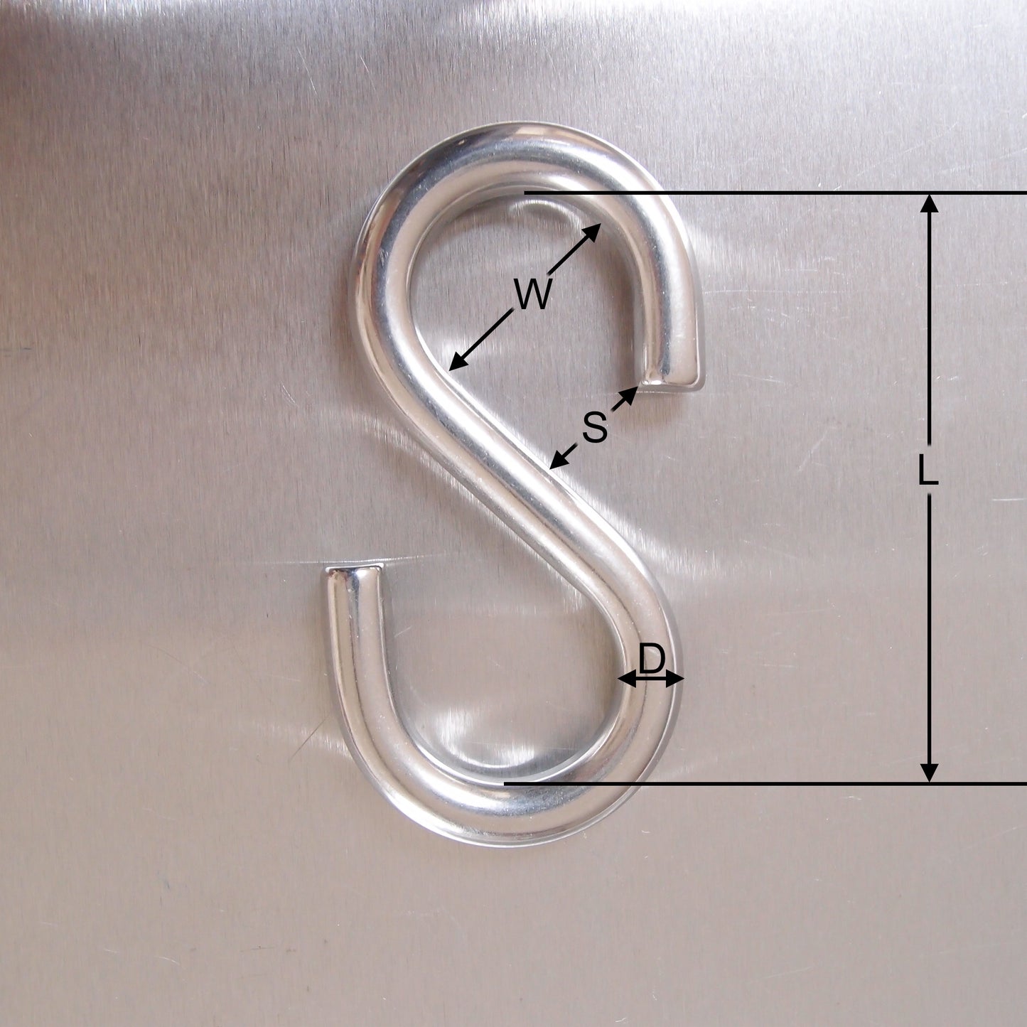 Stainless Steel S Hooks - AISI 316