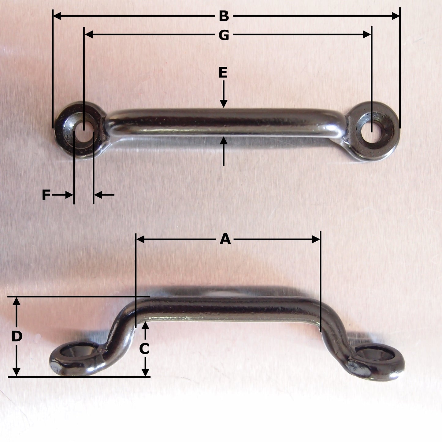 Webbing Bridges / Strap Staples - Black Coated