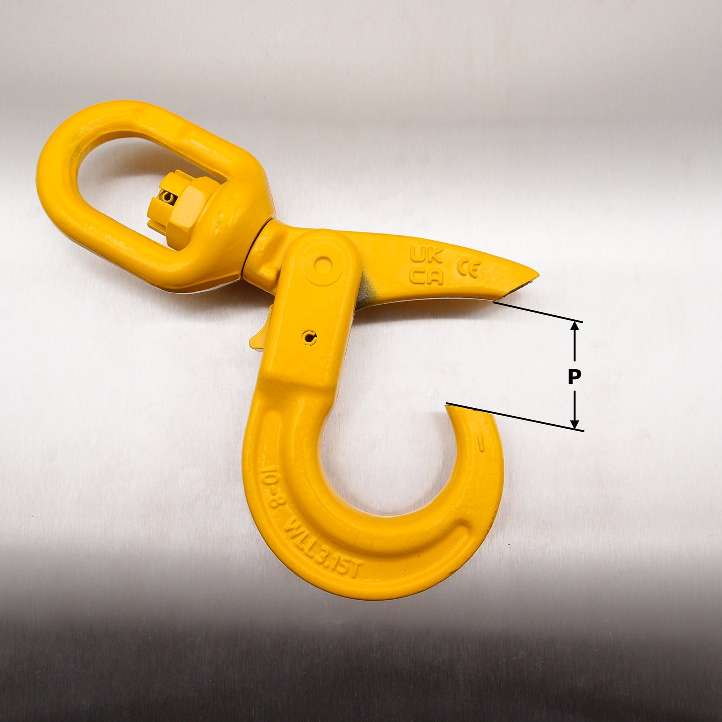 Grade 8 Swivel Self Locking Hook
