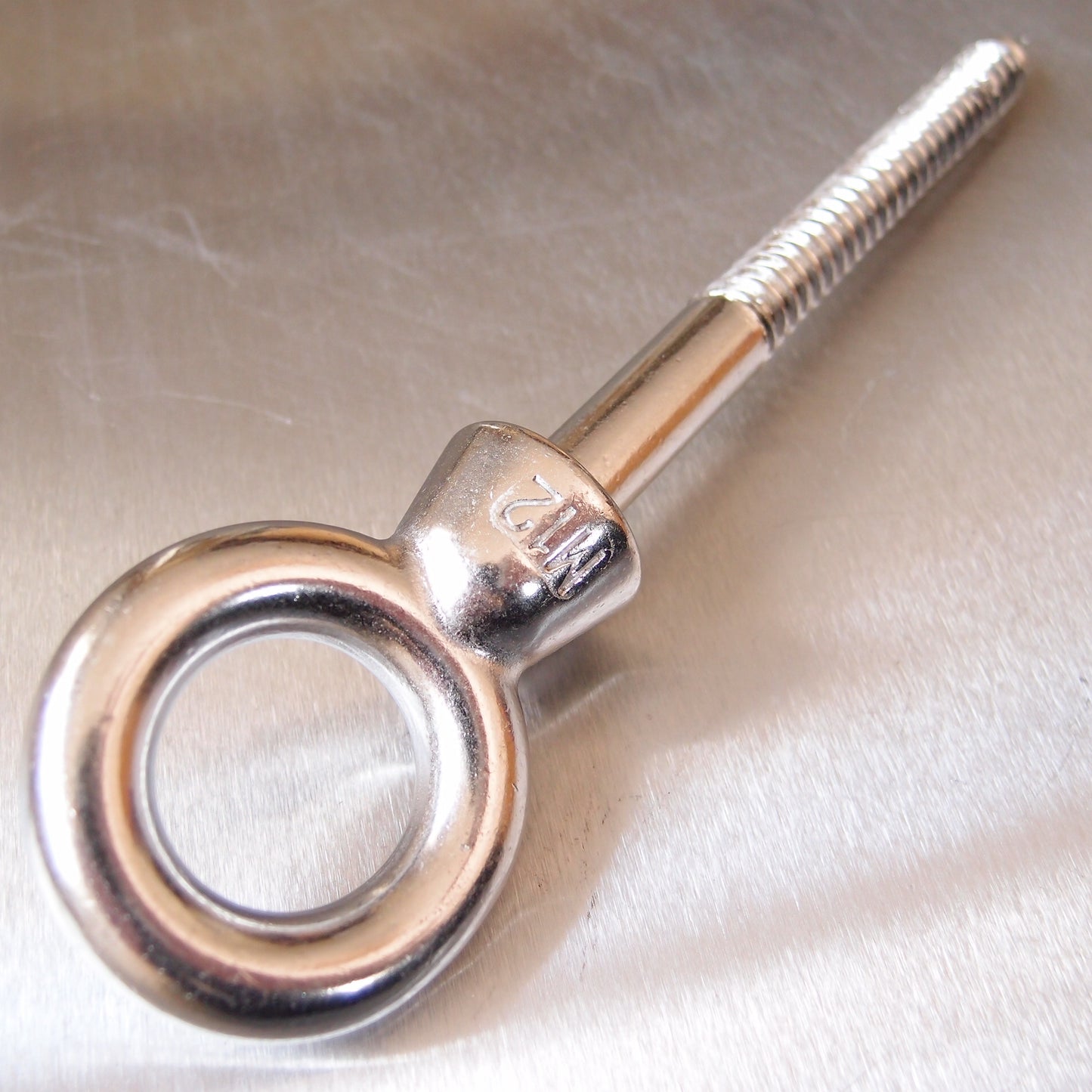 Stainless Steel Eyebolt with Lag Thread - Woodscrew Thread - AISI 316