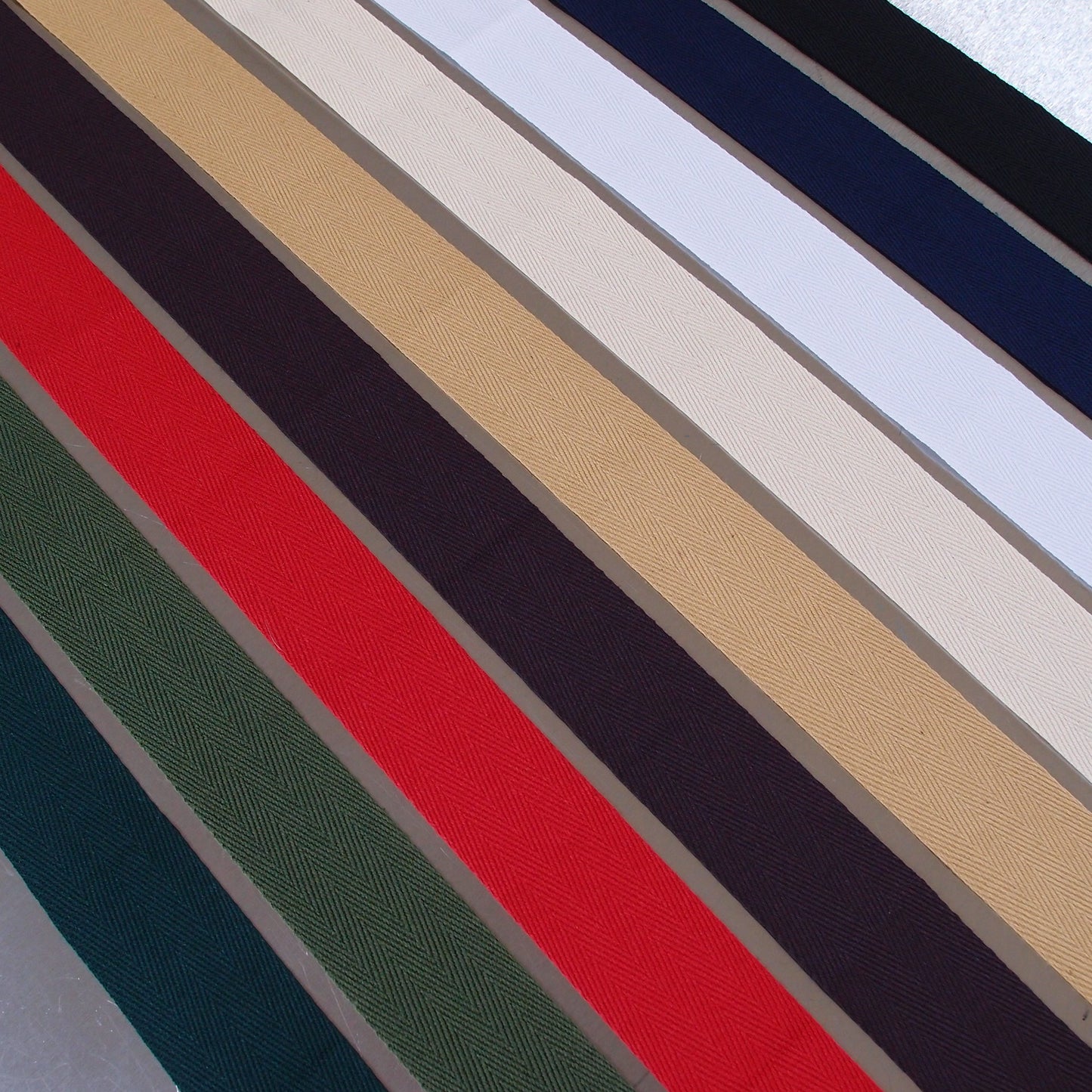 Cotton Herringbone Webbing Tape x 50m roll