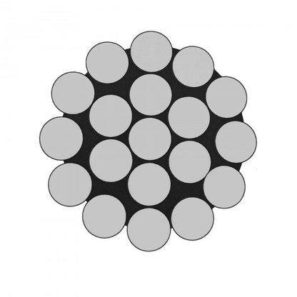 Wire Rope - Stainless Steel - 1 x 19 - AISI 316 - 100m Reel