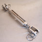 Stainless Steel Open Body Turnbuckles - Straining Screw - Jaw and Jaw - AISI 316