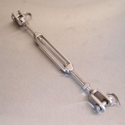 Stainless Steel Open Body Turnbuckles - Straining Screw - Jaw and Jaw - AISI 316