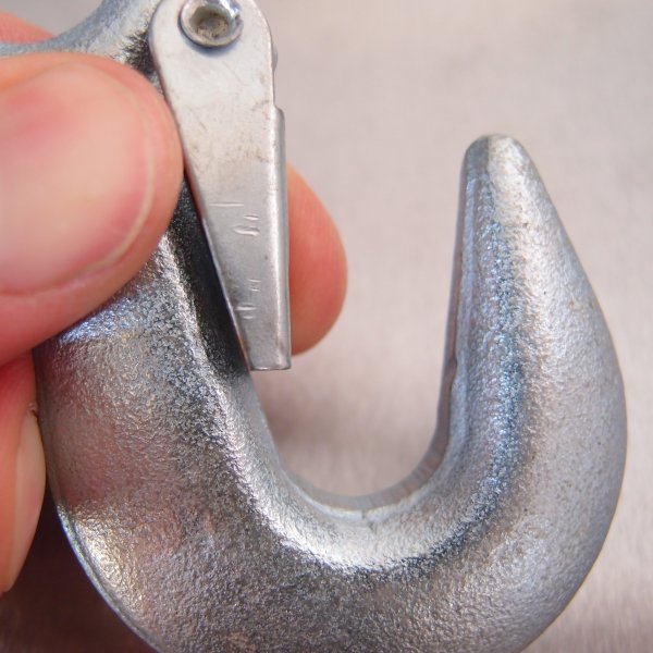 Eye Type Safety Hook - Zinc Plated