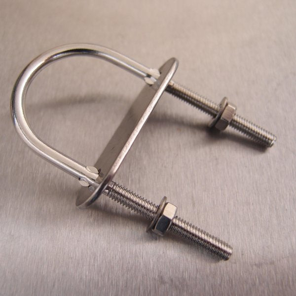 Stainless Steel U Bolt with Plate-Nuts and Washers - AISI 316