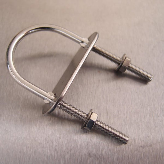 Stainless Steel U Bolt with Plate-Nuts and Washers - AISI 316