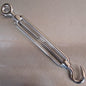 Stainless Steel Open Body Turnbuckles - Straining Screw - Hook and Eye - AISI 316