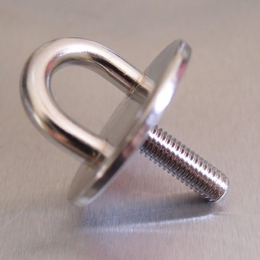 Stainless Steel Round Eye Plates with Screwed Thread - AISI 304