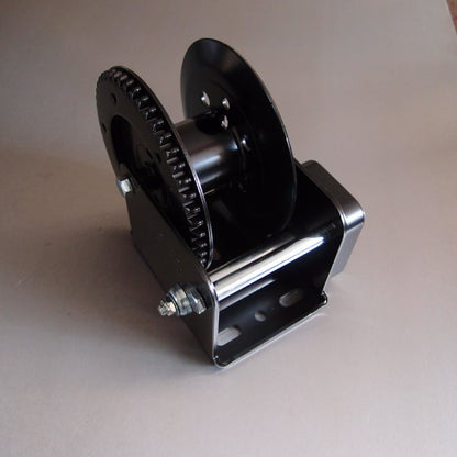 Black Coated Winch fitted with Integral Brake Device