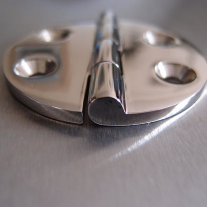 64mm Stainless Steel Round Hinge - 316 Marine grade