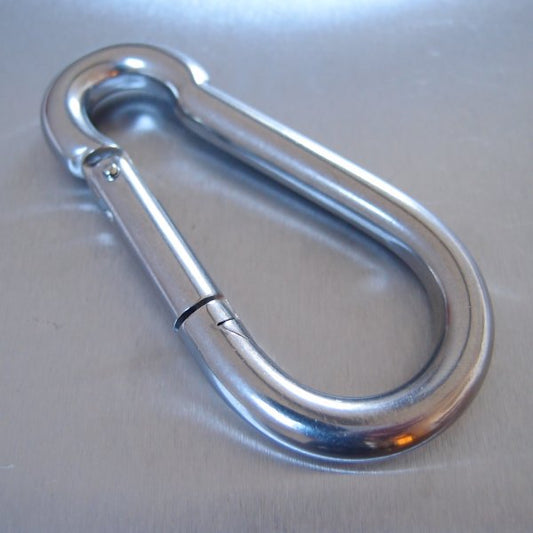 Stainless Steel Carbine Hooks - without Eyelet - AISI 316