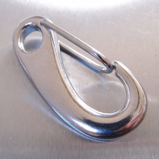 Stainless Steel Spring Snap Tack Hook - AISI 316