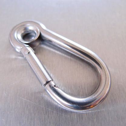 Stainless Steel Carbine Hooks - with Eyelet - AISI 316