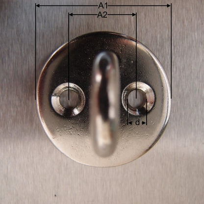 Stainless Steel Two Hole Round Eye Plates 304 AISI