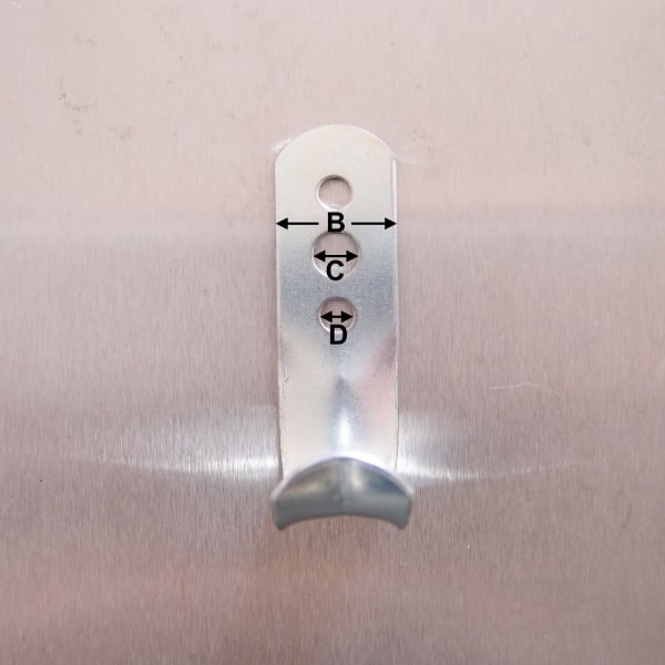 Bolt On Rope Hooks Zinc Plated - Lightweight Pattern