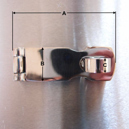 Stainless Steel Swivel Hasp and Staples - AISI 316