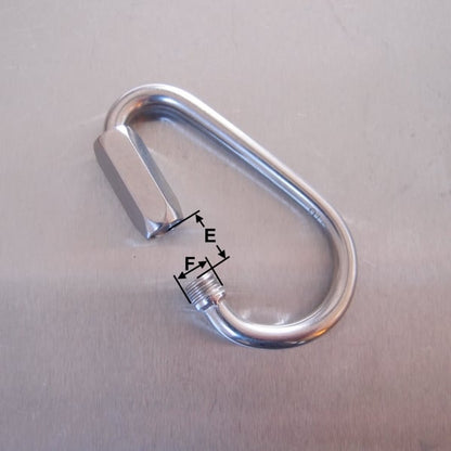 Stainless Steel Pear Type Quick Links - AISI 316