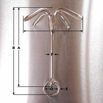 Stainless Steel Four Prong Grapnel Anchor - AISI 316