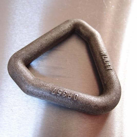 50mm 1 tonne Welded Drop Forged Triangular Lashing Links Only - Self Colour