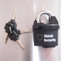 10.5mm Padlock Black Coated with Hardened Shackle - 4 Keys