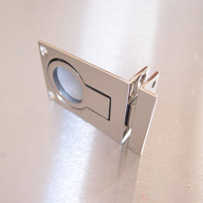 Flush Lifting Pull with Catch and Strike Plate Stainless Steel - AISI316
